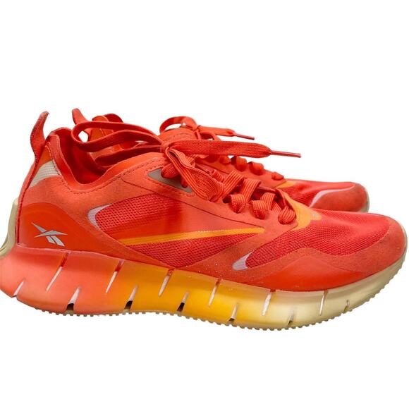 Reebok ZIG Kinetica Sneakers Horizon Orange Running Athletic Shoes Womens 8M - Picture 2 of 11